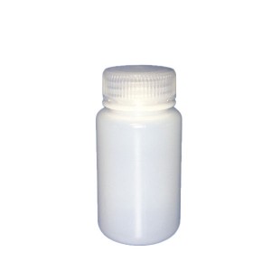 PFAS Bottles, SMART Leakproof, Wide Mouth, HDPE, Natural, 125mL, 38-415, Assembled with Linerless Cap, Certified, Preserved w/0.625g of Trizma (500/cs)
