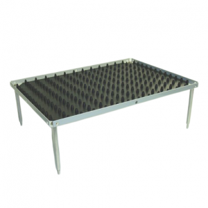 Accessory for Nutating Mixer and Blot Mixer: Stackable Platform with Dimpled Mat, 10.5" x 7.5"