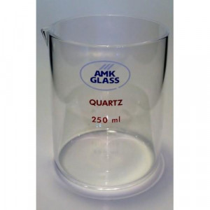 Beaker, 100mL, QUARTZ, Low Form, Pourout (ea)