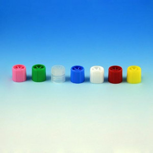 Screw Cap, with Silicone Washer for Sample Tubes with External Threads (#'s: 6030-6059), White, 1000/Unit