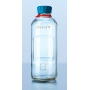 125mL Duran YOUTILITY Bottle, GL45 Clear Glass Complete (4cs)