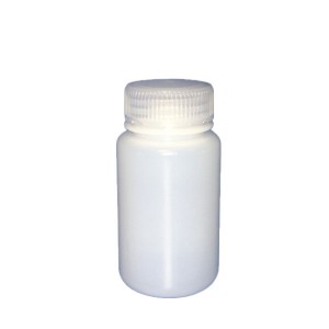 PFAS Bottles, SMART Leakproof, Wide Mouth, HDPE, Natural, 125mL, 45-415, Assembled with Linerless Caps, Certified, Preserved w/1.25g of Trizma (250/CS)