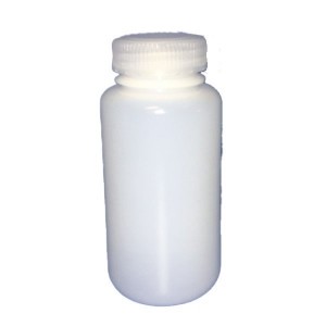 PFAS Bottles, SMART Leakproof, Wide Mouth, HDPE, Natural, 250mL, 45-415, Assembled with Linerless Caps, Certified, Preserved w/0.625g of Trizma (250/CS)